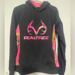 Realtree Pink and Black Camouflage Hoodie